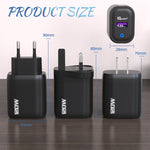 Chargeur rapide USB 120W, prise US, prise EU, prise UK