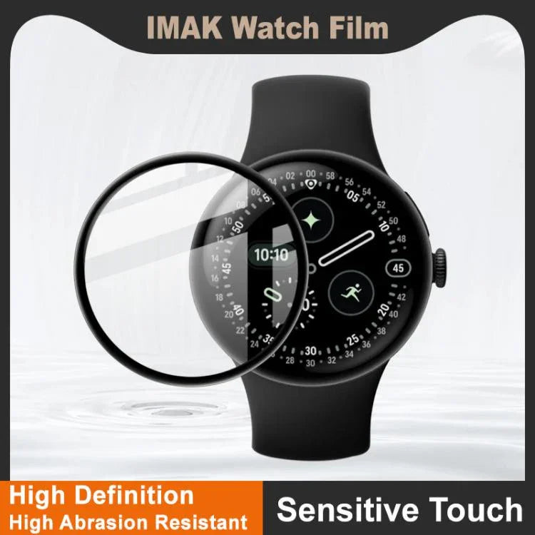 Film protecteur en plexiglas HD imak pour montres connectées, compatible avec Google Pixel Watch 4 45 mm, Google Pixel Watch 4 41 mm, Google Pixel Watch 3 45 mm et Google Pixel Watch 3 41 mm