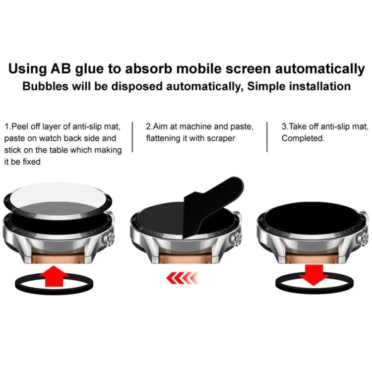 Film protecteur en plexiglas HD imak pour montres connectées, compatible avec Google Pixel Watch 4 45 mm, Google Pixel Watch 4 41 mm, Google Pixel Watch 3 45 mm et Google Pixel Watch 3 41 mm