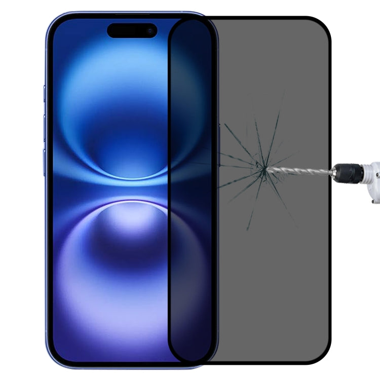 Film en verre trempé sérigraphié anti-espion pleine couverture, pour iPhone 17 Pro Max, pour iPhone 17 Pro, pour iPhone 17, pour iPhone Air, pour iPhone 16 Pro Max, pour iPhone 16 Pro, pour iPhone 16 Plus, pour iPhone 16
