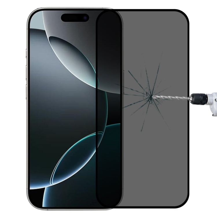 Film en verre trempé sérigraphié anti-espion pleine couverture, pour iPhone 17 Pro Max, pour iPhone 17 Pro, pour iPhone 17, pour iPhone Air, pour iPhone 16 Pro Max, pour iPhone 16 Pro, pour iPhone 16 Plus, pour iPhone 16