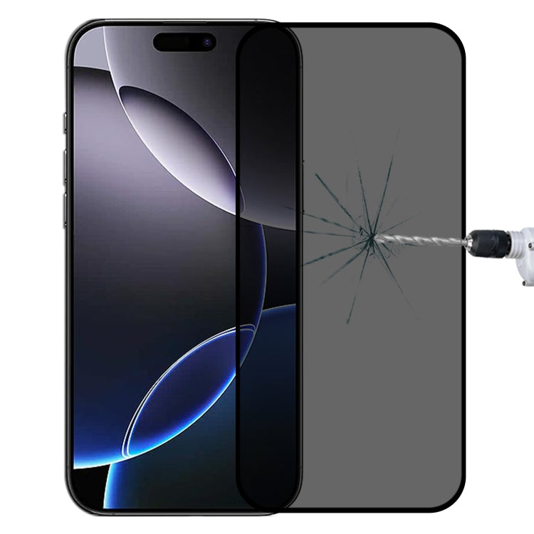 Film en verre trempé sérigraphié anti-espion pleine couverture, pour iPhone 17 Pro Max, pour iPhone 17 Pro, pour iPhone 17, pour iPhone Air, pour iPhone 16 Pro Max, pour iPhone 16 Pro, pour iPhone 16 Plus, pour iPhone 16