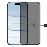 Film en verre trempé sérigraphié anti-espion pleine couverture, pour iPhone 17 Pro Max, pour iPhone 17 Pro, pour iPhone 17, pour iPhone Air, pour iPhone 16 Pro Max, pour iPhone 16 Pro, pour iPhone 16 Plus, pour iPhone 16