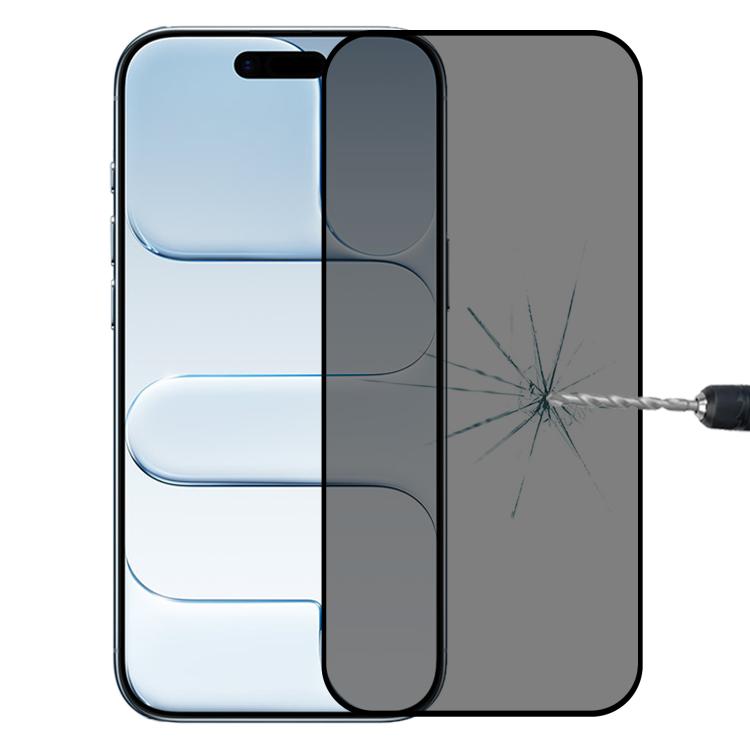 Film en verre trempé sérigraphié anti-espion pleine couverture, pour iPhone 17 Pro Max, pour iPhone 17 Pro, pour iPhone 17, pour iPhone Air, pour iPhone 16 Pro Max, pour iPhone 16 Pro, pour iPhone 16 Plus, pour iPhone 16