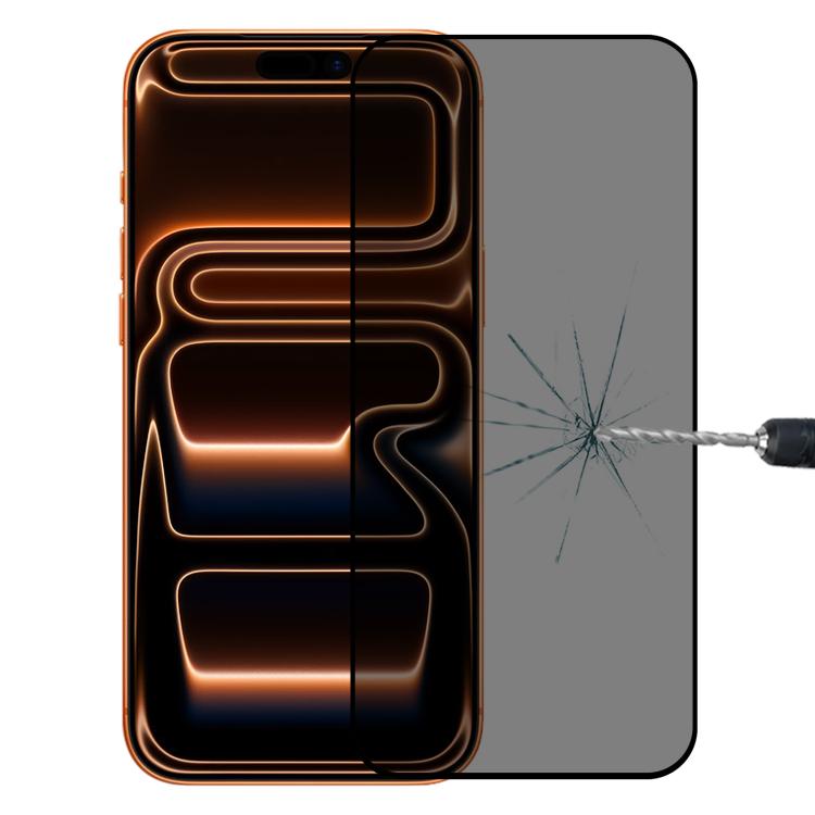 Film en verre trempé sérigraphié anti-espion pleine couverture, pour iPhone 17 Pro Max, pour iPhone 17 Pro, pour iPhone 17, pour iPhone Air, pour iPhone 16 Pro Max, pour iPhone 16 Pro, pour iPhone 16 Plus, pour iPhone 16