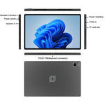 Tablette PC Jumper EZpad V12 Pro, sans clavier, 12 pouces, Windows 11 Home, processeur Intel Alder Lake N95 Quad Core, 12 Go+256 Go, 12 Go+512 Go