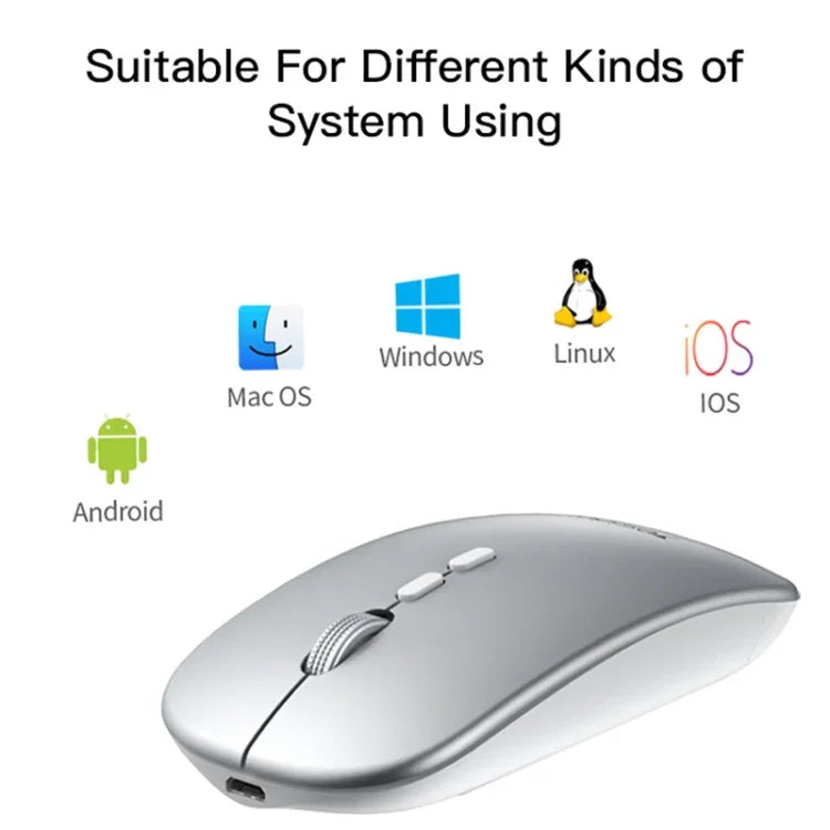 Yesido KB15 Souris Optique Sans Fil Rechargeable Slim 2.4G, KB15