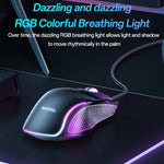 Yesido KB20 Souris Filaire USB 7200DPI RGB, KB20