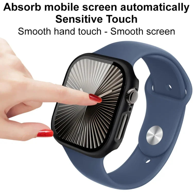 Boîtier de montre intégré imak avec film protecteur, pour Apple Watch Series 10/11 46 mm et 42 mm.