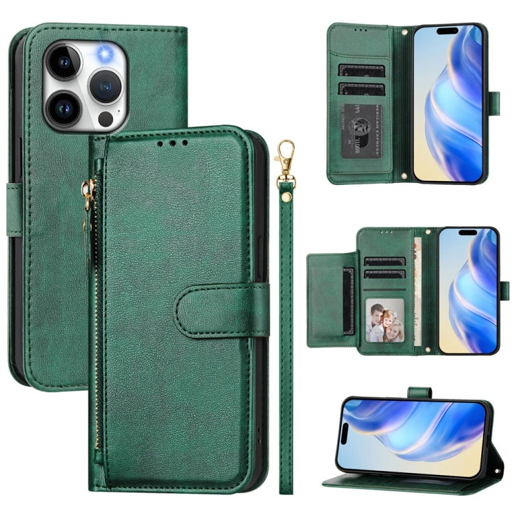 Étui de téléphone en cuir avec fermeture éclair et fentes pour cartes multiples, Pour iPhone 16, Pour iPhone 15 Pro Max, Pour iPhone 15 Pro, Pour iPhone 15 Plus, Pour iPhone 15, Pour iPhone 14 Plus, Pour iPhone 14 / 13, Pour iPhone 14 Pro