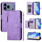 Étui portefeuille zippé en cuir avec plusieurs fentes pour cartes, Pour iPhone 17e / 16e, Pour iPhone 17 Pro Max, Pour iPhone 17 Pro, Pour iPhone 17, Pour iPhone Air, Pour iPhone 16 Pro Max, Pour iPhone 16 Pro, Pour iPhone 16 Plus