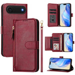Étui portefeuille zippé en cuir avec plusieurs fentes pour cartes, Pour iPhone 17e / 16e, Pour iPhone 17 Pro Max, Pour iPhone 17 Pro, Pour iPhone 17, Pour iPhone Air, Pour iPhone 16 Pro Max, Pour iPhone 16 Pro, Pour iPhone 16 Plus