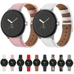 Bracelet de montre en cuir véritable à bout rond, pour Google Pixel Watch 4 / Watch 3 45 mm