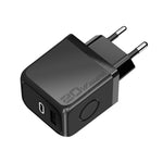 Chargeur rapide M167 PD 20W Type-C et USB QC 3.0, prise EU, prise US