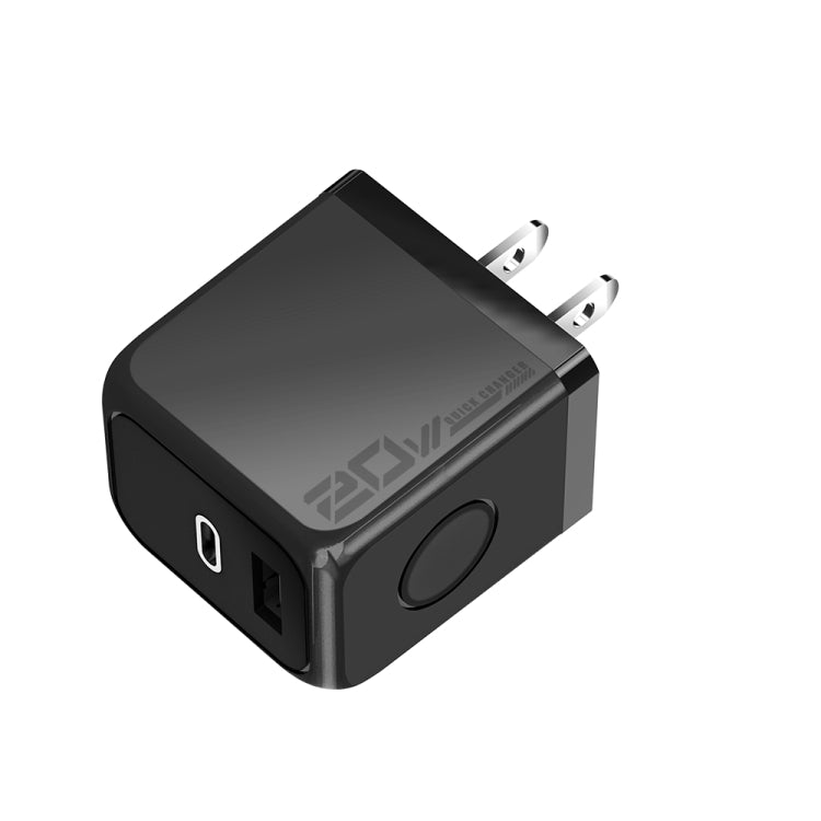 Chargeur rapide M167 PD 20W Type-C et USB QC 3.0, prise EU, prise US