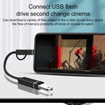 Adaptateur OTG 3 en 1 USB femelle vers Micro USB, Type-C, 8 broches mâle