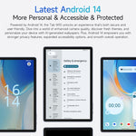Ulefone Tab W10 Tablette WiFi, Android 14 10,1 pouces Unisoc T606 Octa Core, prise UE, Tab W10