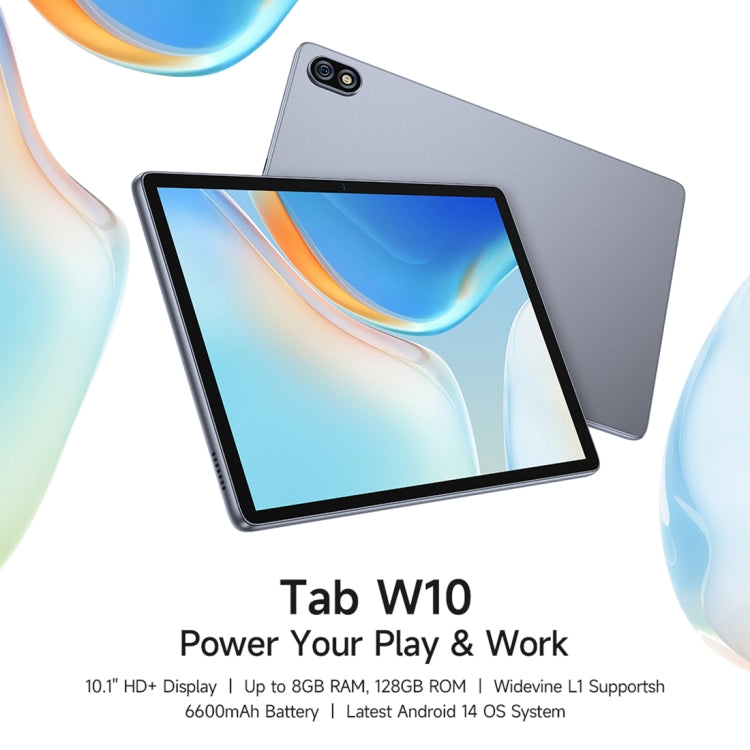 Ulefone Tab W10 Tablette WiFi, Android 14 10,1 pouces Unisoc T606 Octa Core, prise UE, Tab W10