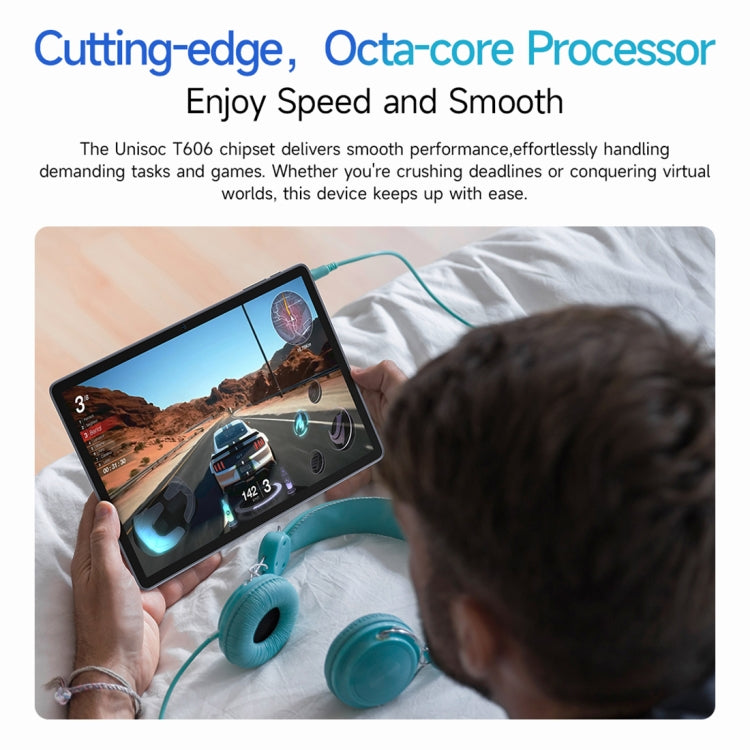 Ulefone Tab W10 Tablette WiFi, Android 14 10,1 pouces Unisoc T606 Octa Core, prise UE, Tab W10
