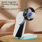 H62 RGB LED Light 3 in 1 Foldable Wireless Charger