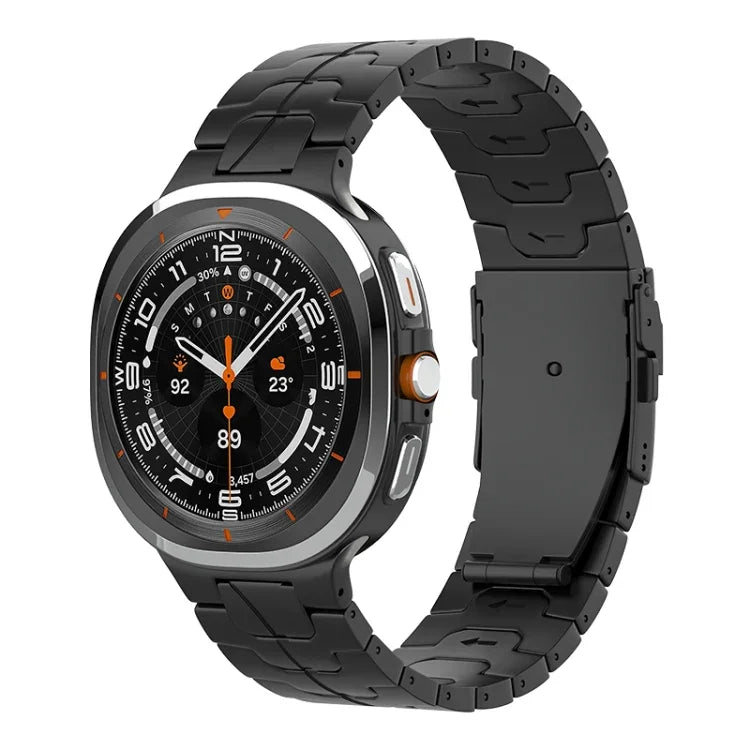 Bracelet de montre en titane pur avec boucle de sécurité, Pour Samsung Galaxy Watch Ultra / Ultra 2025, Pour Samsung Galaxy Watch8 / Watch8 Classic