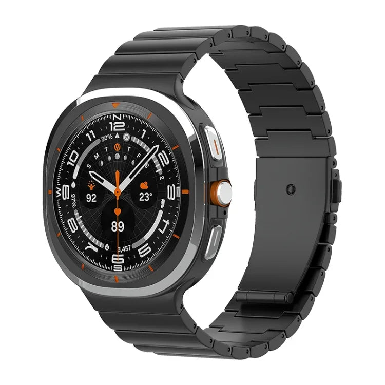 Bracelet de montre en titane pur avec boucle plate à une perle, pour Samsung Galaxy Watch Ultra / Ultra 2025, pour Samsung Galaxy Watch8 / Watch8 Classic