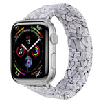 Bracelet de montre carré en résine extensible, compatible avec Apple Watch 46 mm / 49 mm / 45 mm / 44 mm et Apple Watch 42 mm / 41 mm / 40 mm / 38 mm.