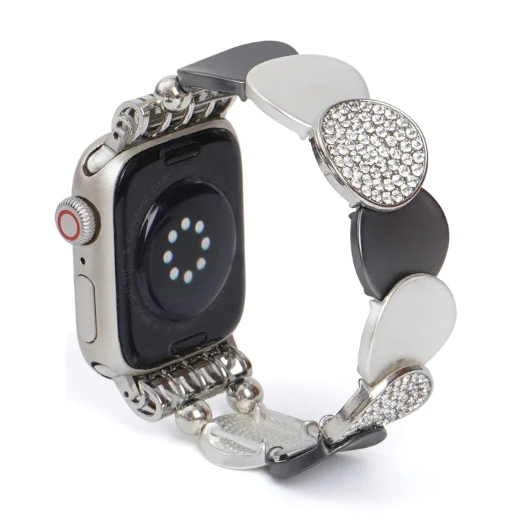 Bracelet de montre en alliage métallique, compatible avec Apple Watch 46 mm / 49 mm / 45 mm / 44 mm et Apple Watch 42 mm / 41 mm / 40 mm / 38 mm.