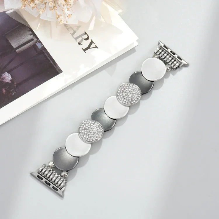 Bracelet de montre en alliage métallique, compatible avec Apple Watch 46 mm / 49 mm / 45 mm / 44 mm et Apple Watch 42 mm / 41 mm / 40 mm / 38 mm.
