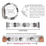 Bracelet de montre en alliage métallique, compatible avec Apple Watch 46 mm / 49 mm / 45 mm / 44 mm et Apple Watch 42 mm / 41 mm / 40 mm / 38 mm.