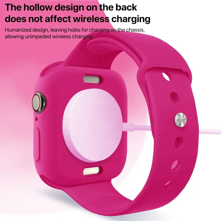 Étui de montre demi-couverture en TPU effet bonbon, pour Apple Watch Series 11/10 46 mm et 42 mm.