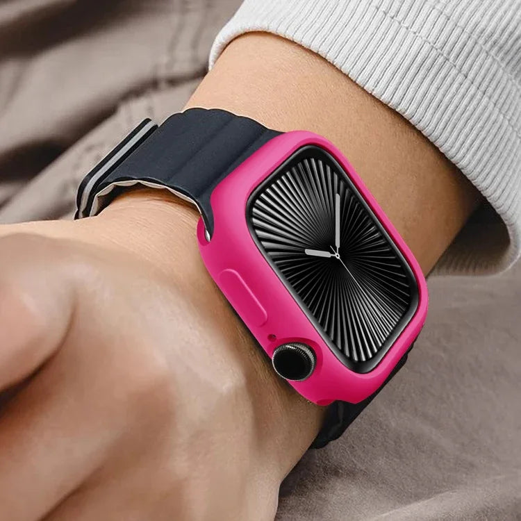 Étui de montre demi-couverture en TPU effet bonbon, pour Apple Watch Series 11/10 46 mm et 42 mm.