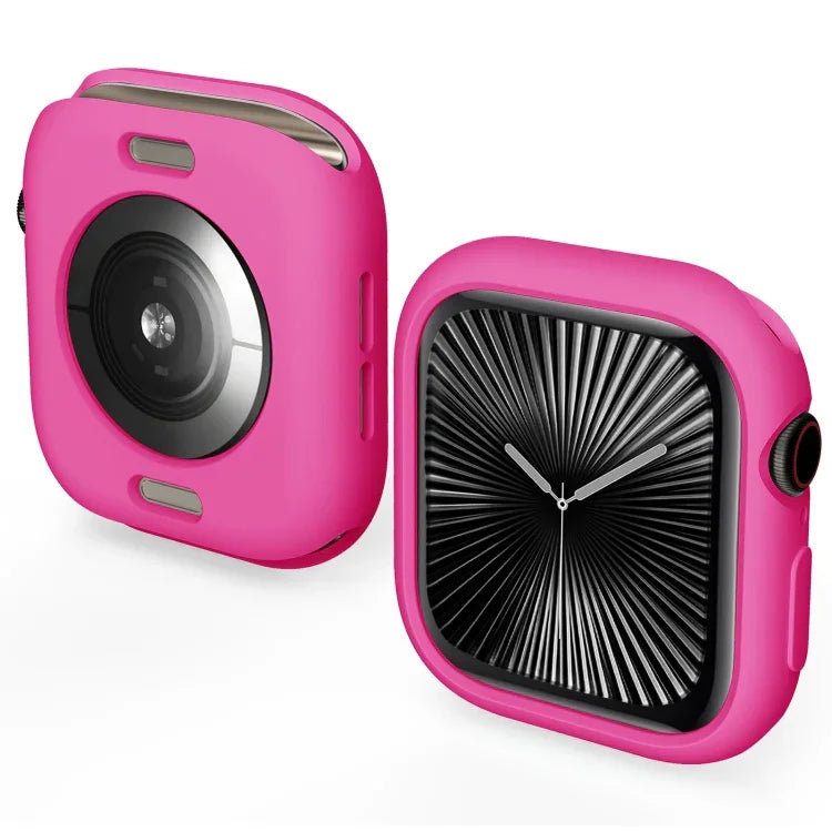 Étui de montre demi-couverture en TPU effet bonbon, pour Apple Watch Series 11/10 46 mm et 42 mm.