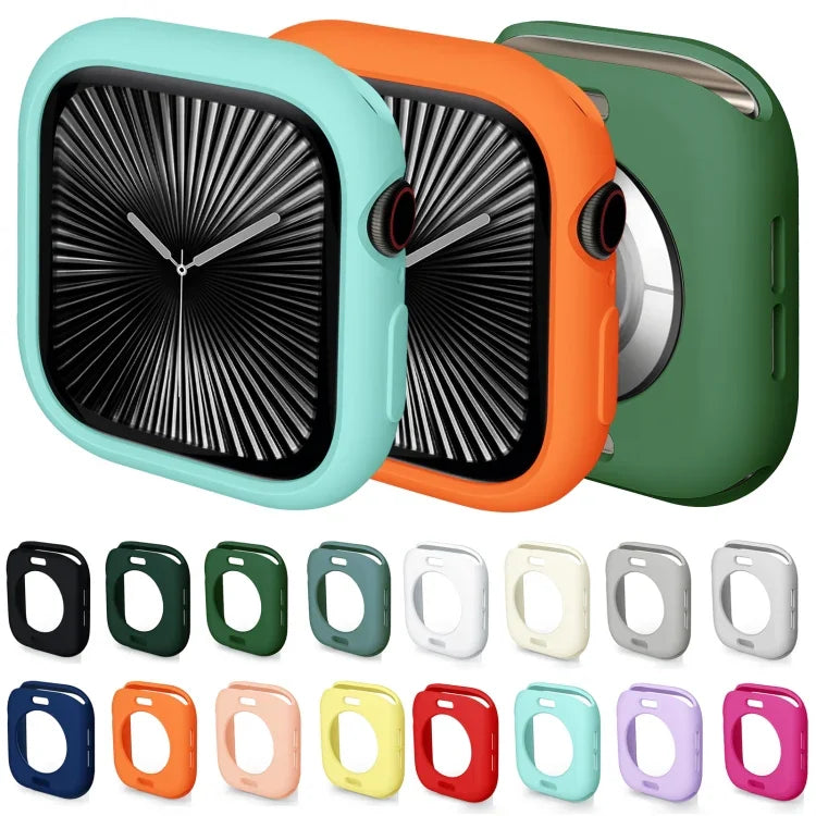 Étui de montre demi-couverture en TPU effet bonbon, pour Apple Watch Series 11/10 46 mm et 42 mm.