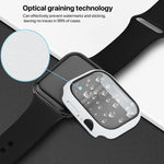 Boîtier de montre avec film trempé intégré en polycarbonate, compatible avec Apple Watch Series 10/11 46 mm et Apple Watch Series 10/11 42 mm