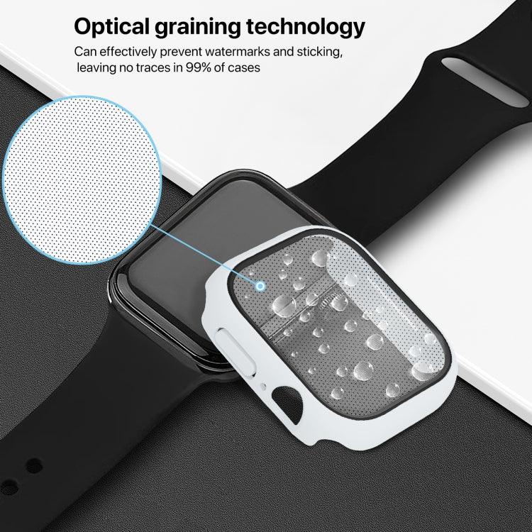 Boîtier de montre avec film trempé intégré en polycarbonate, compatible avec Apple Watch Series 10/11 46 mm et Apple Watch Series 10/11 42 mm