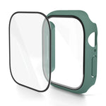 Boîtier de montre avec film trempé intégré en polycarbonate, compatible avec Apple Watch Series 10/11 46 mm et Apple Watch Series 10/11 42 mm
