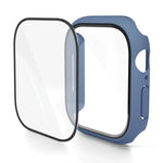 Boîtier de montre avec film trempé intégré en polycarbonate, compatible avec Apple Watch Series 10/11 46 mm et Apple Watch Series 10/11 42 mm