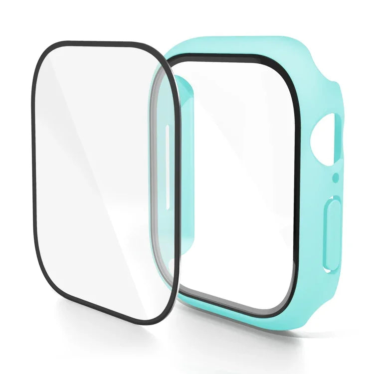 Boîtier de montre avec film trempé intégré en polycarbonate, compatible avec Apple Watch Series 10/11 46 mm et Apple Watch Series 10/11 42 mm