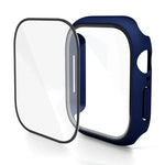 Boîtier de montre avec film trempé intégré en polycarbonate, compatible avec Apple Watch Series 10/11 46 mm et Apple Watch Series 10/11 42 mm