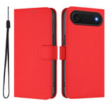 Coque de Téléphone en Cuir Couleur Unie au Toucher Agréable avec Cordon, Pour iPhone Air, Pour iPhone 16 Pro Max