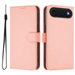 Coque de Téléphone en Cuir Couleur Unie au Toucher Agréable avec Cordon, Pour iPhone Air, Pour iPhone 16 Pro Max