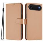 Coque de Téléphone en Cuir Couleur Unie au Toucher Agréable avec Cordon, Pour iPhone Air, Pour iPhone 16 Pro Max