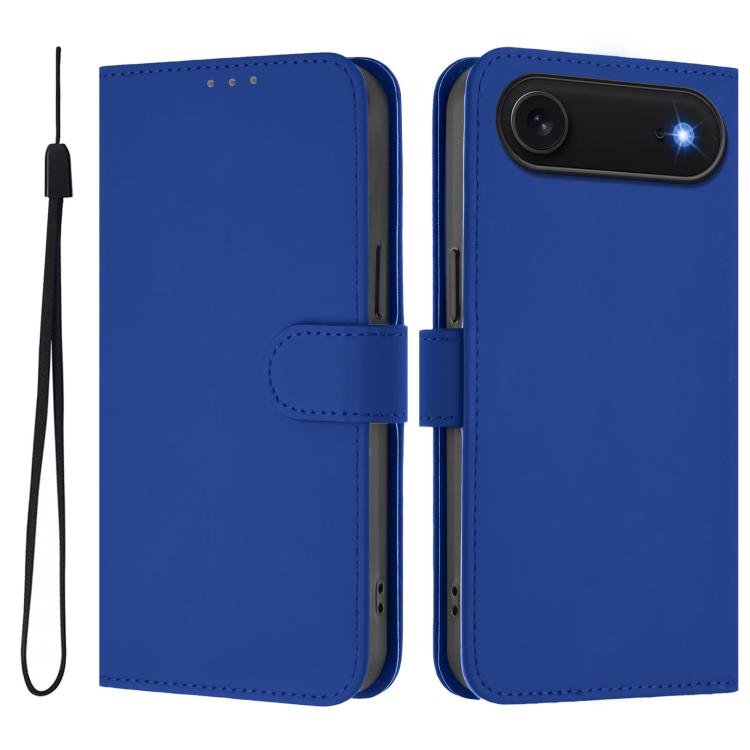 Coque de Téléphone en Cuir Couleur Unie au Toucher Agréable avec Cordon, Pour iPhone Air, Pour iPhone 16 Pro Max