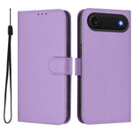 Coque de Téléphone en Cuir Couleur Unie au Toucher Agréable avec Cordon, Pour iPhone Air, Pour iPhone 16 Pro Max