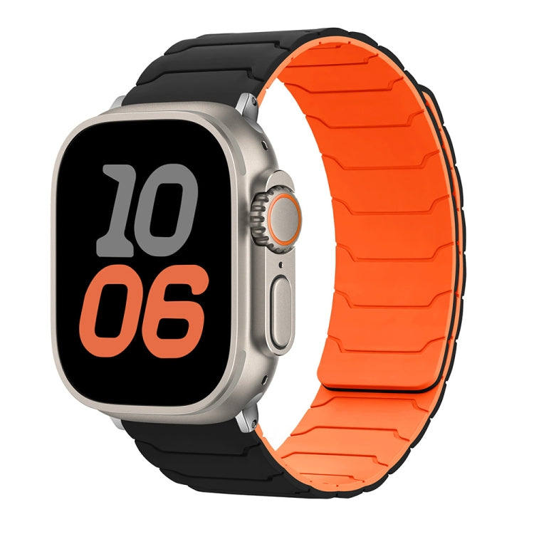 Bracelet de montre magnétique en silicone, pour Apple Watch 46mm / 49mm / 45mm / 44mm, pour Apple Watch 42mm / 41mm / 40mm / 38mm