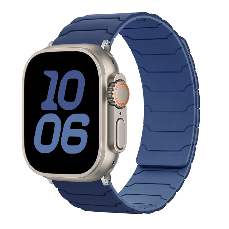Bracelet de montre magnétique en silicone, pour Apple Watch 46mm / 49mm / 45mm / 44mm, pour Apple Watch 42mm / 41mm / 40mm / 38mm