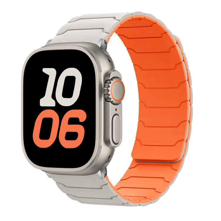 Bracelet de montre magnétique en silicone, pour Apple Watch 46mm / 49mm / 45mm / 44mm, pour Apple Watch 42mm / 41mm / 40mm / 38mm