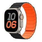 Bracelet de montre magnétique en silicone, pour Apple Watch 46mm / 49mm / 45mm / 44mm, pour Apple Watch 42mm / 41mm / 40mm / 38mm