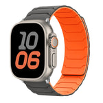 Bracelet de montre magnétique en silicone, pour Apple Watch 46mm / 49mm / 45mm / 44mm, pour Apple Watch 42mm / 41mm / 40mm / 38mm